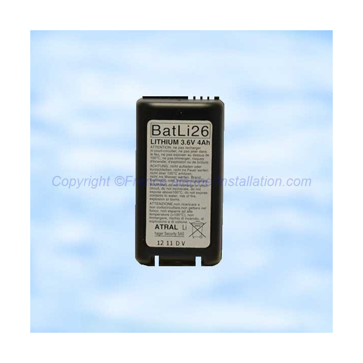 Batli26 pile Lithium Daitem 3,6 v 4Ah