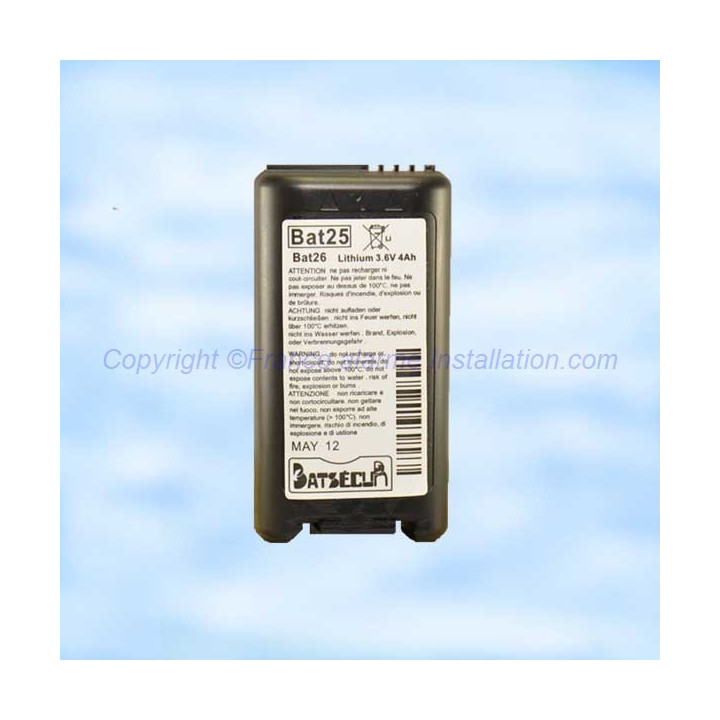 Batterie Batli26 compatible alarme Daitem Logisty Hager