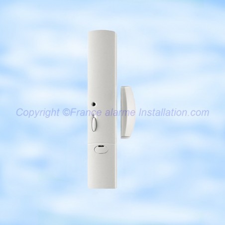 Détecteur D'ouverture Hager RLA018X Pour Alarme - Blanc, Plastique, Compatible Logisty Alma, Sirène Intégrée