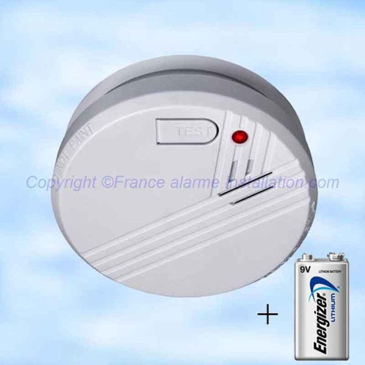 Détecteur de fumée DAAF FA23 Flamingo pile lithium