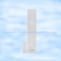 SH281AX, nouveau détecteur d'ouverture multicontact compact blanc Daitem e-nova
