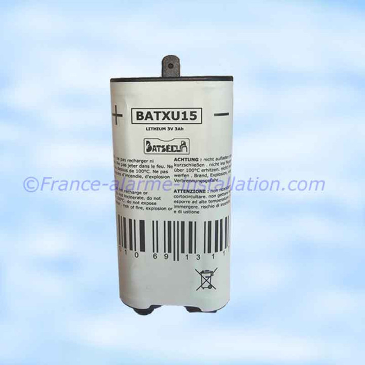 copy of BATXU03 (RXU03X) 3,7v 1,2AH Batterie générique Batsecur